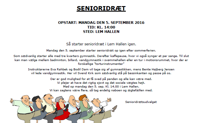 SENIORIDRÆT