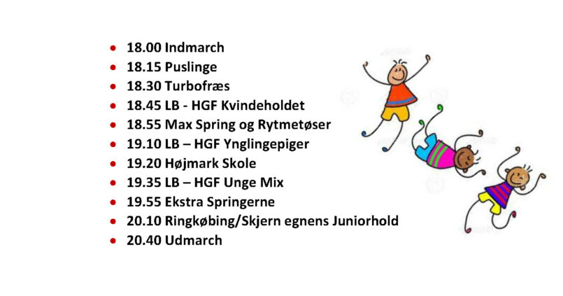 Gymnastikopvisningen i Højmark 2019