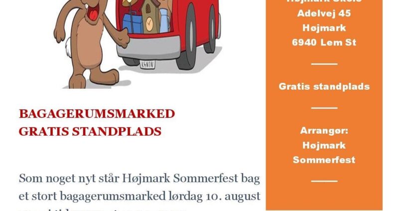 Bagagerums Marked Lørdag den 10. august Kl:10-13