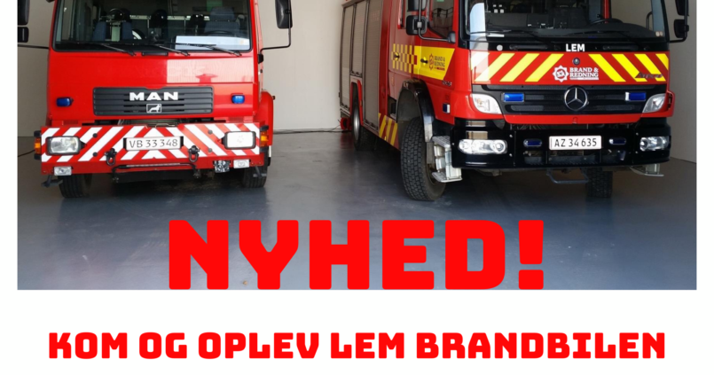Brandbilen kommer til Højmark Sommerfest