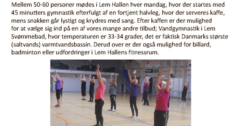 Senior Idræt Højmark/Lem St.